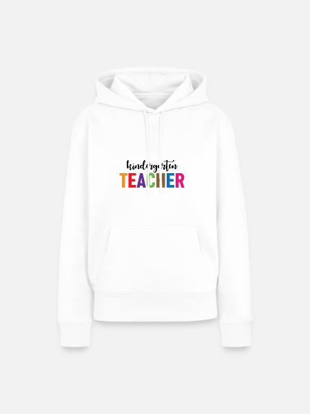 Kindergärtner - Frauen Premium Bio Hoodie - Weiß
