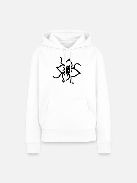 Blumen - Frauen Premium Bio Hoodie - Weiß
