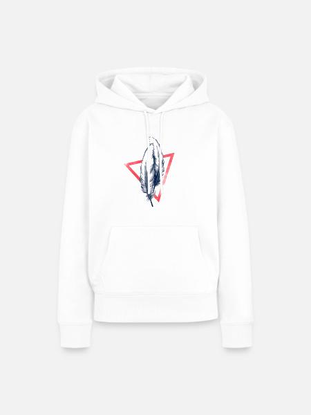 Harmony unveiled - Frauen Premium Bio Hoodie - Weiß