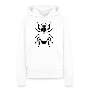 scarabée - Frauen Premium Bio Hoodie - Weiß - Vorne - Julia (174cm)