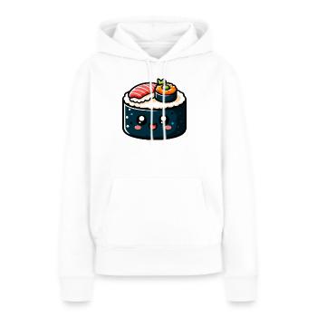 Sushi - Frauen Premium Bio Hoodie - Weiß - Vorne - Julia (174cm)
