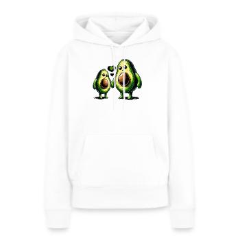 Avocouple, das alles zusammenhält - Frauen Premium Bio Hoodie - Weiß - Vorne - Julia (174cm)
