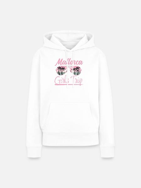 Mallorca, Girls Trip - Frauen Premium Bio Hoodie - Weiß