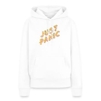 Justy Paklic 3D Schriftzug - Frauen Premium Bio Hoodie - Weiß - Vorne - Julia (174cm)