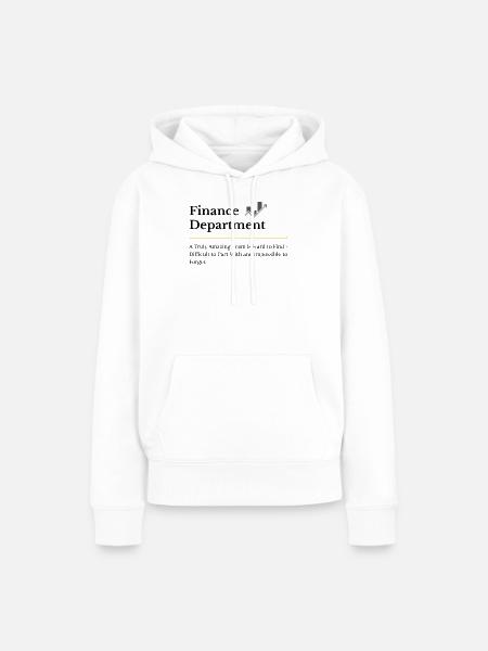 Wertsteigerungsgeschenk der Finanzabteilung - Frauen Premium Bio Hoodie - Weiß