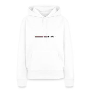 Élément de portée - Sweat à capuche Premium bio Femme - blanc - Devant - Julia (174cm)