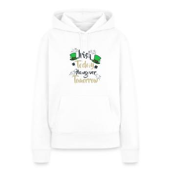 St Patrick s Day Irish Hangover Kleeblatt Party - Frauen Premium Bio Hoodie - Weiß - Vorne - Julia (174cm)
