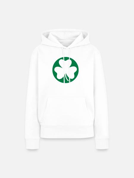 Shamrock - Frauen Premium Bio Hoodie - Weiß