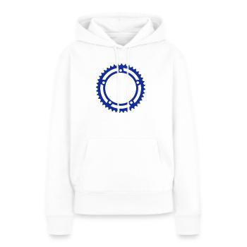 Kettenblatt - Frauen Premium Bio Hoodie - Weiß - Vorne - Julia (174cm)