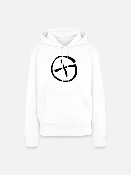 geocaching mittel - Frauen Premium Bio Hoodie - Weiß