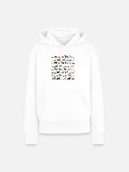 Viele Hunde gehen 2 - Frauen Premium Bio Hoodie - Weiß