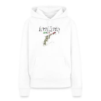Italien Mafia - Frauen Premium Bio Hoodie - Weiß - Vorne - Julia (174cm)