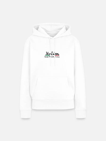 Italien - Frauen Premium Bio Hoodie - Weiß