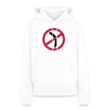 Wurst - Vegetarier - Frauen Premium Bio Hoodie - Weiß - Vorne - Julia (174cm)