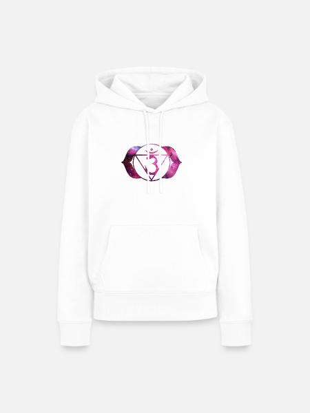 CHAKRA | NEON - Frauen Premium Bio Hoodie - Weiß