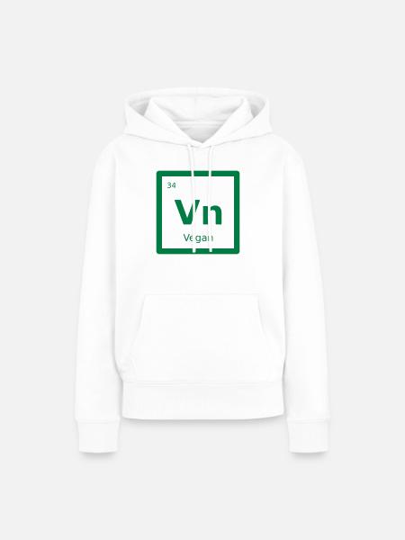 Vegan (Element) - Frauen Premium Bio Hoodie - Weiß