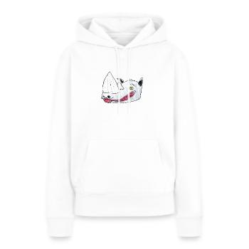 Rhino - Frauen Premium Bio Hoodie - Weiß - Vorne - Julia (174cm)