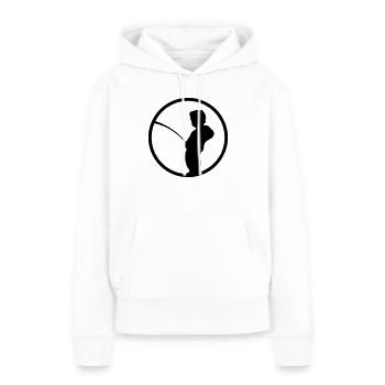Manneke Pis - Sweat à capuche Premium bio Femme - blanc - Devant - Julia (174cm)