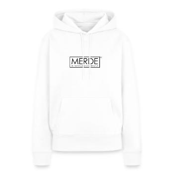 merde sounds better - Frauen Premium Bio Hoodie - Weiß - Vorne - Julia (174cm)