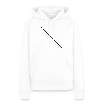 linie - Frauen Premium Bio Hoodie - Weiß - Vorne - Julia (174cm)