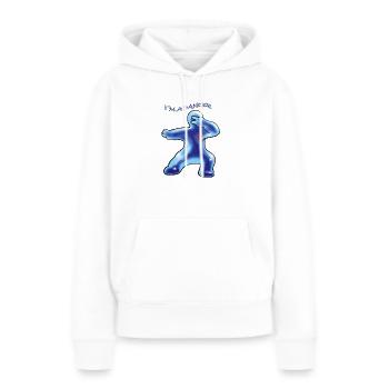 Tänzer - Frauen Premium Bio Hoodie - Weiß - Vorne - Julia (174cm)