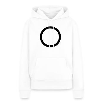 kreis - Frauen Premium Bio Hoodie - Weiß - Vorne - Julia (174cm)
