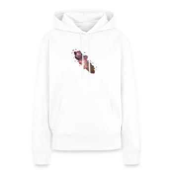 Sternenhimmel Maler Supernova Weltall Sterne 01 - Frauen Premium Bio Hoodie - Weiß - Vorne - Julia (174cm)