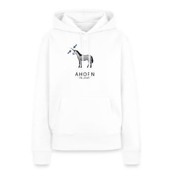 ahorn - Frauen Premium Bio Hoodie - Weiß - Vorne - Julia (174cm)