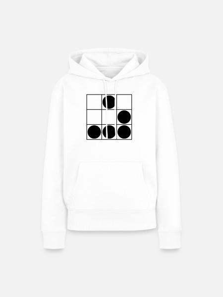 Hacker - Frauen Premium Bio Hoodie - Weiß