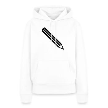 Stift - Frauen Premium Bio Hoodie - Weiß - Vorne - Julia (174cm)