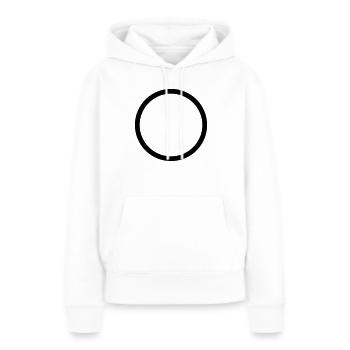 Cercle - Sweat à capuche Premium bio Femme - blanc - Devant - Julia (174cm)