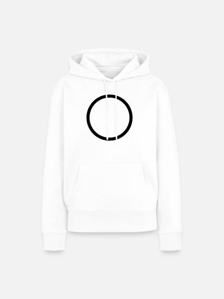 Kreis - Frauen Premium Bio Hoodie - Weiß