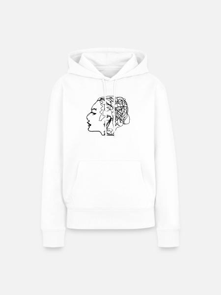psychology - Frauen Premium Bio Hoodie - Weiß