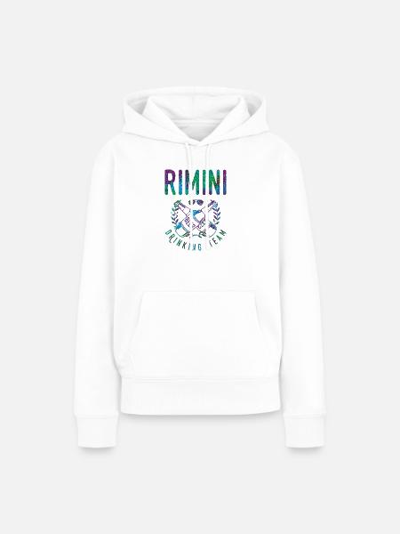 rimini drinking team - Frauen Premium Bio Hoodie - Weiß