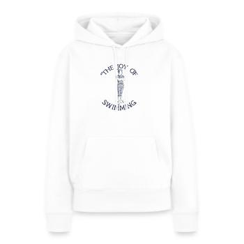 Joy of Swimming - Frauen Premium Bio Hoodie - Weiß - Vorne - Julia (174cm)