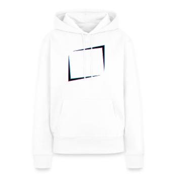 3D Effekt Rahmen - Frauen Premium Bio Hoodie - Weiß - Vorne - Julia (174cm)