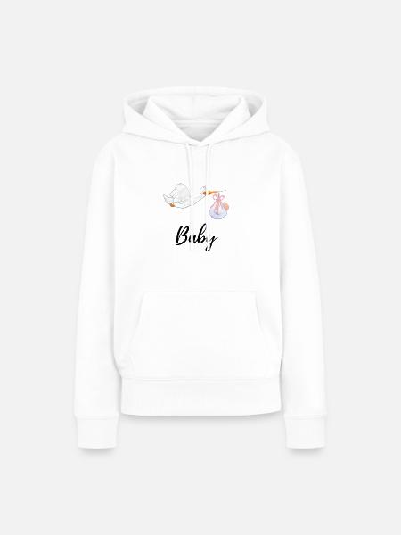 BABY - Frauen Premium Bio Hoodie - Weiß