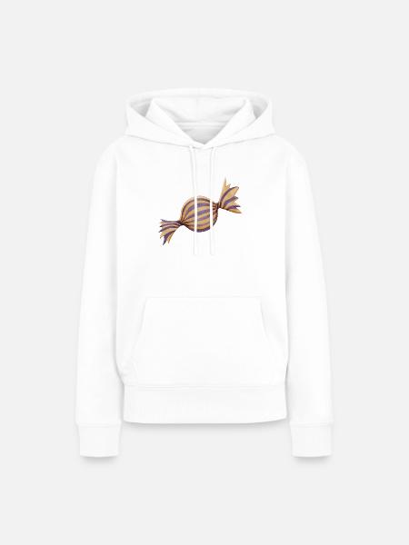 Süßigkeit - Frauen Premium Bio Hoodie - Weiß