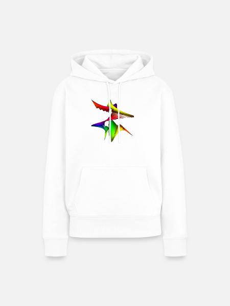 Abstrakte Kunst - Frauen Premium Bio Hoodie - Weiß
