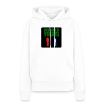 Matrix rote oder blaue Pille - Frauen Premium Bio Hoodie - Weiß - Vorne - Julia (174cm)