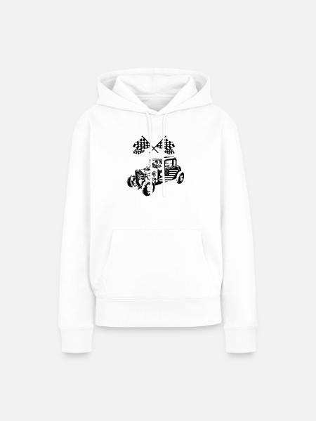 Auto - Frauen Premium Bio Hoodie - Weiß