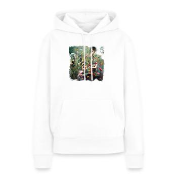 Les mélodies inouïes sont-elles douces? - Sweat à capuche Premium bio Femme - blanc - Devant - Julia (174cm)