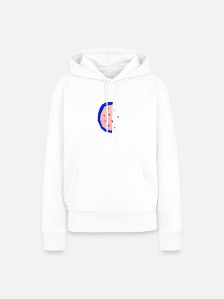 Abstrakte Melone - Frauen Premium Bio Hoodie - Weiß
