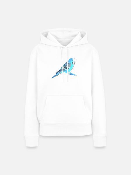 Wellensittich - Frauen Premium Bio Hoodie - Weiß