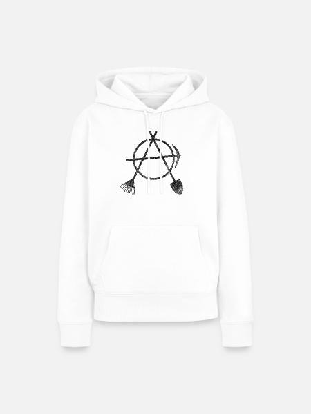 garten diy - Frauen Premium Bio Hoodie - Weiß