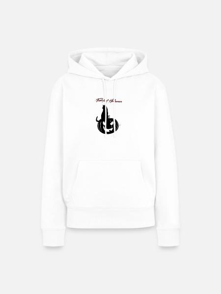 Purrfect Hallowen. - Frauen Premium Bio Hoodie - Weiß