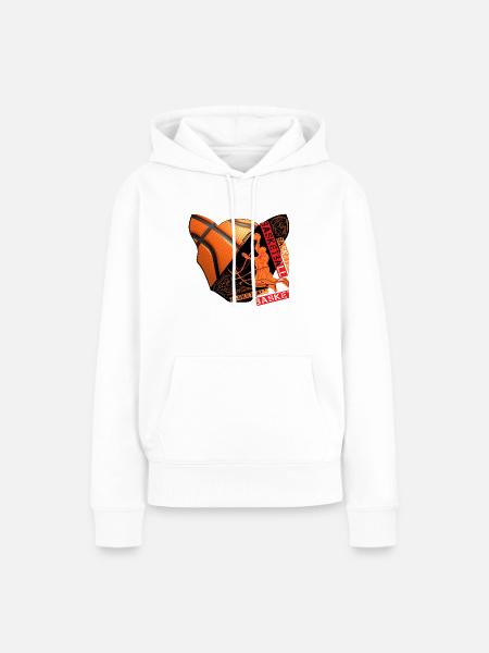 basketball - Frauen Premium Bio Hoodie - Weiß