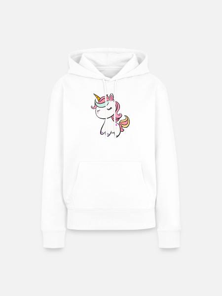 Einhorn - Frauen Premium Bio Hoodie - Weiß