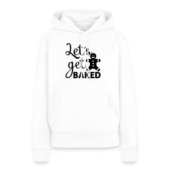 Laissez-vous cuire au four - Sweat à capuche Premium bio Femme - blanc - Devant - Julia (174cm)