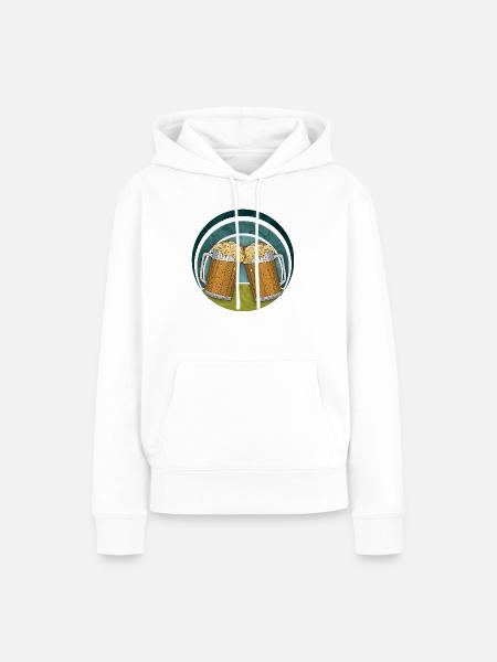 Pints - Frauen Premium Bio Hoodie - Weiß
